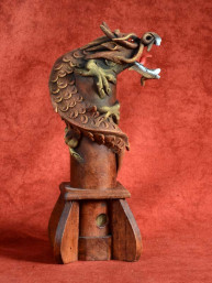 Wierookbrander met draak klein bruin