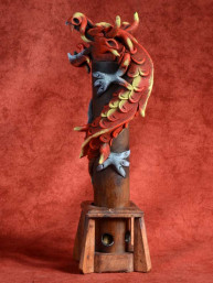 Wierookbrander met draak groot rood