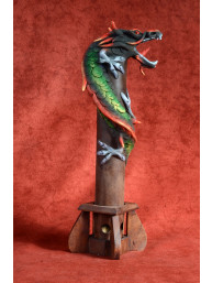 Wierookbrander met draak groot rood groen