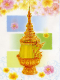 Thaise dubbele wenskaart met envelop nieuwjaar en geluk