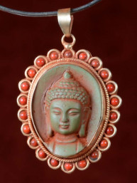 Hanger van Boeddha groen speksteen