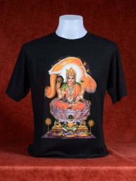 T-Shirt met Lakshmi godin van licht, rijkdom en geluk