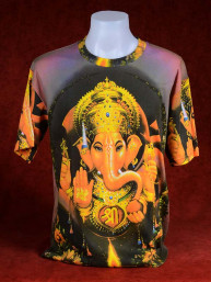 Excentriek T-shirt van Ganesha met "Om"