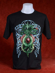 T-Shirt met groene Chinese Draak