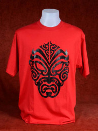 T-Shirt met afdruk van Indonesisch Tribal Mask
