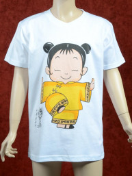 Geel Kung Fu T-shirt  voor kinderen
