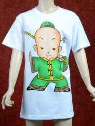 Groen Kung Fu T-shirt voor kinderen