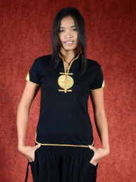 Shirt Ying zwart - goud