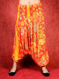 Harem broek Bagdad model Sinbad rood