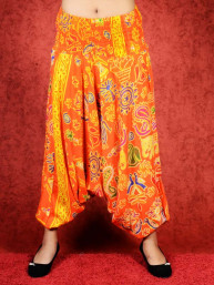 Harem broek Bagdad model Sinbad oranje