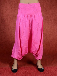 Roze harem broek model sinbad