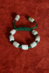 Verstelbare armband met jade kralen