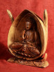 Boeddha in opengewerkte lotus uit Indonesie