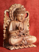 Op lotustroon gezeten Boeddha uit Indonesie