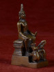 Boeddha miniatuur voor woensdag middag Boeddha brons