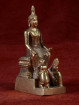 Boeddha miniatuur voor woensdag middag Boeddha messing