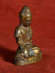 Bronzen Birmese Boeddha in Bhumisparsha Mudra