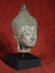Bronzen Boeddhahoofd Sukothai Stijl