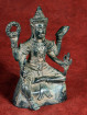 Bronzen Vishnu beeld met vier armen