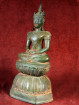 Zittende bronzen meditatie-Boeddha in Chiang Saen