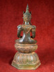 Zittende bronzen meditatie-Boeddha in Chiang Saen