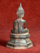 Bronzen Boeddhabeeld in Bhumisparsha-houding