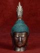Bronzen hoofd van Boeddha bi-color