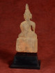 Oud houten Boeddhabeeld in Bhumisparsha mudra