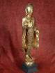 Gouden staand Boeddhabeeld 88cm Abhaya mudra
