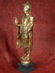 Gouden staand Boeddhabeeld 88cm Abhaya mudra