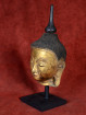 Boeddha hoofd vezel-gemengd deels verguld
