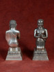 Set van monniken - adoranten brons vernikkeld