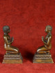 Set van monniken - adoranten brons