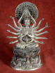 Brons verzilverd Avalokiteshvara beeld met duizend armen
