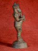 Statig beeld van staande Ganesha in brons.