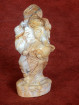 Ganesha Beeldje in Versteend Hout Handgesneden