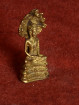 Zaterdag Boeddha onder de Naga in miniatuur brons