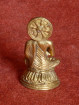 Miniatuur Boeddha met Dharmachakra – messing