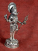 Shiva beeld zilverkleurig met Trishula en Damaru