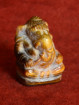 Ganesha miniatuur handgesneden versteend hout Thailand