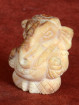 Ganesha miniatuur handgesneden versteend hout Thailand