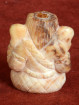 Ganesha miniatuur handgesneden versteend hout Thailand