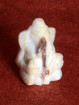Ganesha miniatuur handgesneden versteend hout Thailand