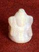 Ganesha miniatuur handgesneden versteend hout Thailand