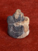 Ganesha miniatuur handgesneden versteend hout Thailand