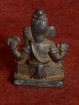 Antiek Bronzen Ganesha Beeldje uit India