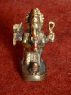 Miniatuur Ganesha Messing Goudkleurig