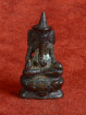 Bronzen Ganesha met puntkroon in meditatiehouding