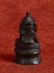 Bronzen Ganesha met puntkroon in meditatiehouding