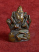 Ganesha miniatuur oud brons India compacte stijl